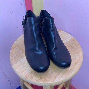 Dr. Scholl's Sleek Black Ankle Booties